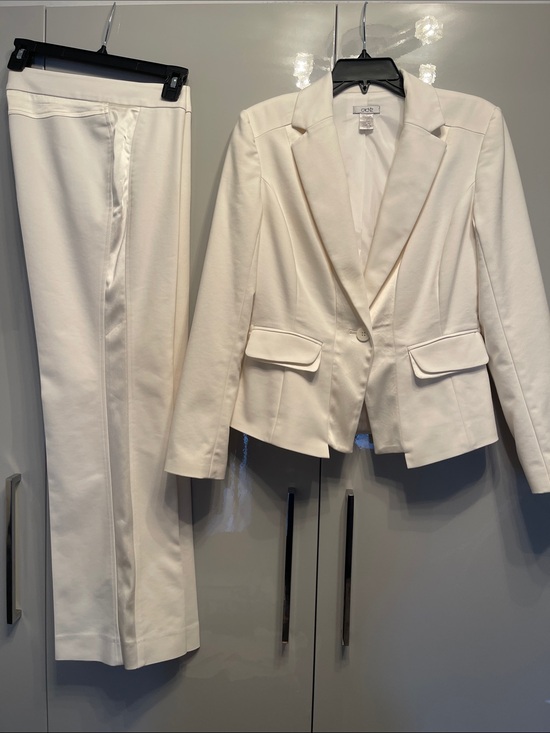 Cache Jackets & Blazers - Cache Cream Satin-Look Blouse